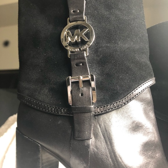 MICHAEL KORS Fulton Booties Leather/Suede Boots - Picture 2 of 2